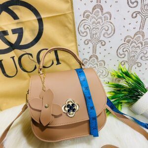 Elegant Floral Accent Mini Shoulder Bag for Women