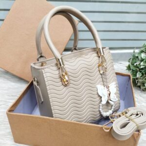Wave Luxe Handbag with Butterfly Charm