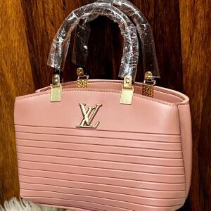 Louis Vuitton Designer Shoulder Bag with Textured Wave Panel and Gold Accents