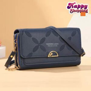 Premium Groove Texture Handbag with Signature Branding