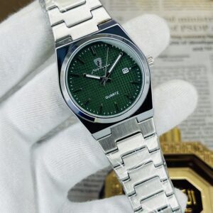 Elegant Stainless Steel Analog Wrist Watch with Date Display