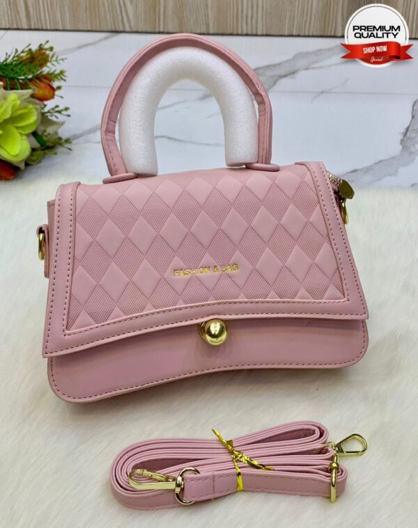 Premium Quilted Handbag for Women with Detachable Strap