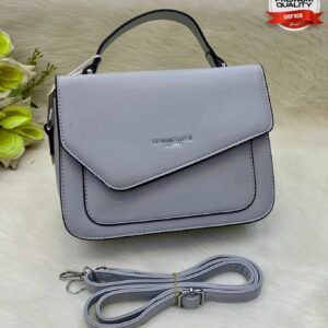 Chic Structured Handbag with Top Handle & Adjustable Strap
