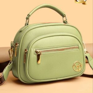 Trendy Crossbody Shoulder Bag with Multiple Zipper Compartments