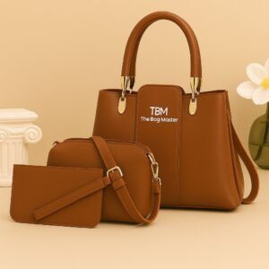 Trendy 3-Piece Handbag Set with Tote, Crossbody and Wallet