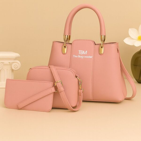 Trendy 3-Piece Handbag Set with Tote, Crossbody and Wallet