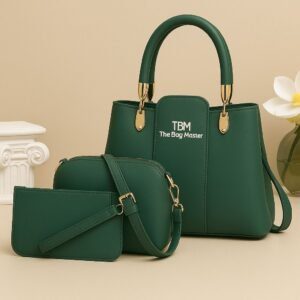 Trendy 3-Piece Handbag Set with Tote, Crossbody and Wallet