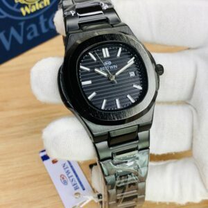 Luxury Stainless Steel Wristwatch with Date Display