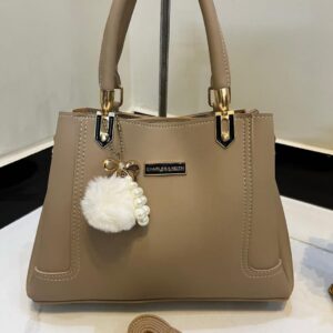 Elegant Handbag with Pearl Charm & Adjustable Strap – Charles & Keith Design