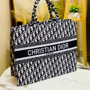 Luxury Branded Christian Dior Monogram Tote Bag With Top Handles