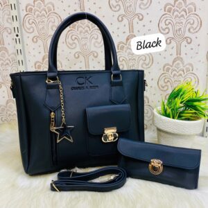 Charles & Keith 3-piece Handbag Set With Star Charm And Matching Wallets