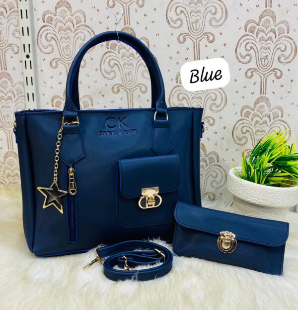 Charles & Keith 3-piece Handbag Set With Star Charm And Matching Wallets