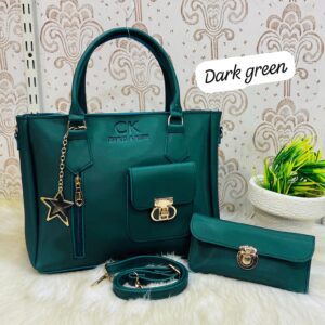 Charles & Keith 3-piece Handbag Set With Star Charm And Matching Wallets
