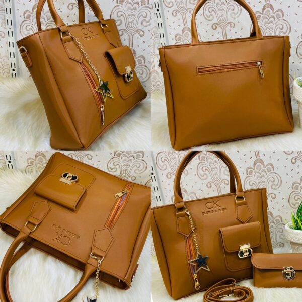 Charles & Keith 3-piece Handbag Set With Star Charm And Matching Wallets