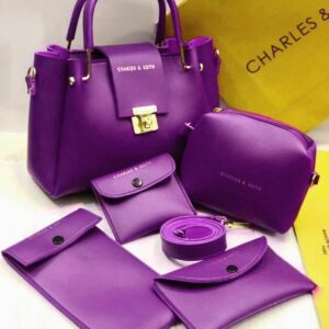 New Charles & Keith 6-piece Premium Handbag Set With Wallets And Pouches