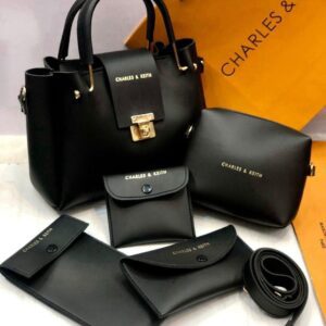 New Charles & Keith 6-piece Premium Handbag Set With Wallets And Pouches