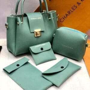 New Charles & Keith 6-piece Premium Handbag Set With Wallets And Pouches
