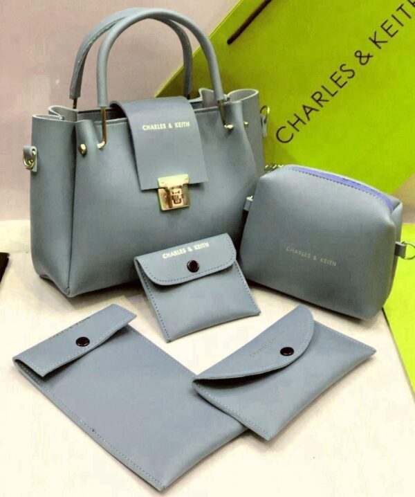 New Charles & Keith 6-piece Premium Handbag Set With Wallets And Pouches
