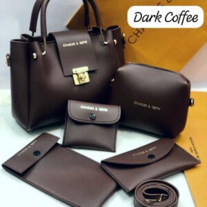 New Charles & Keith 6-piece Premium Handbag Set With Wallets And Pouches