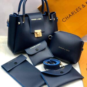 New Charles & Keith 6-piece Premium Handbag Set With Wallets And Pouches