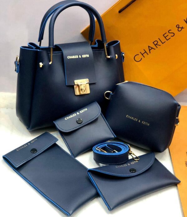 New Charles & Keith 6-piece Premium Handbag Set With Wallets And Pouches