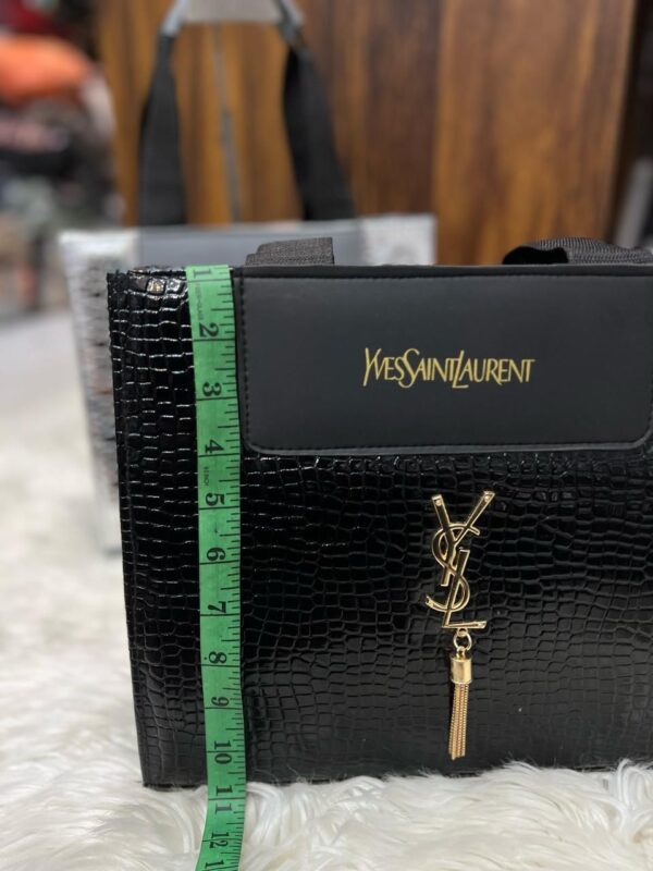 YSL Elegant Structured Tote Bag With Detachable Strap