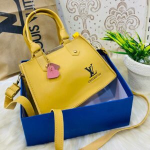 Lv-inspired Mini Square Tote With Detachable Shoulder Strap And Decorative Charms