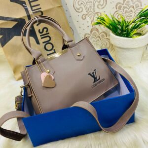 Lv-inspired Mini Square Tote With Detachable Shoulder Strap And Decorative Charms