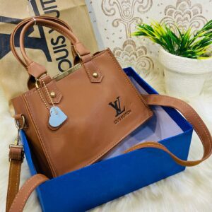 Lv-inspired Mini Square Tote With Detachable Shoulder Strap And Decorative Charms