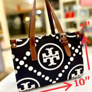 Tory Burch Signature Print Handbag with Adjustable Strap