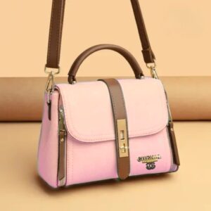 Sophisticated Crossbody Bag With Metal Closure