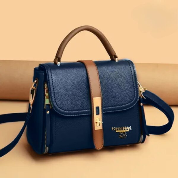 Sophisticated Crossbody Bag With Metal Closure