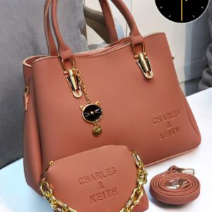 Elegant 3-Piece Handbag Set with Dual Handles