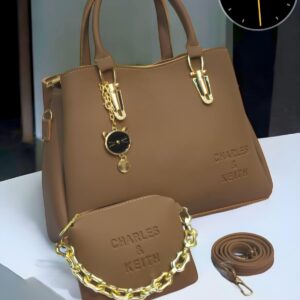 Elegant 3-Piece Handbag Set with Dual Handles