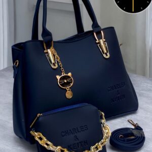 Elegant 3-Piece Handbag Set with Dual Handles