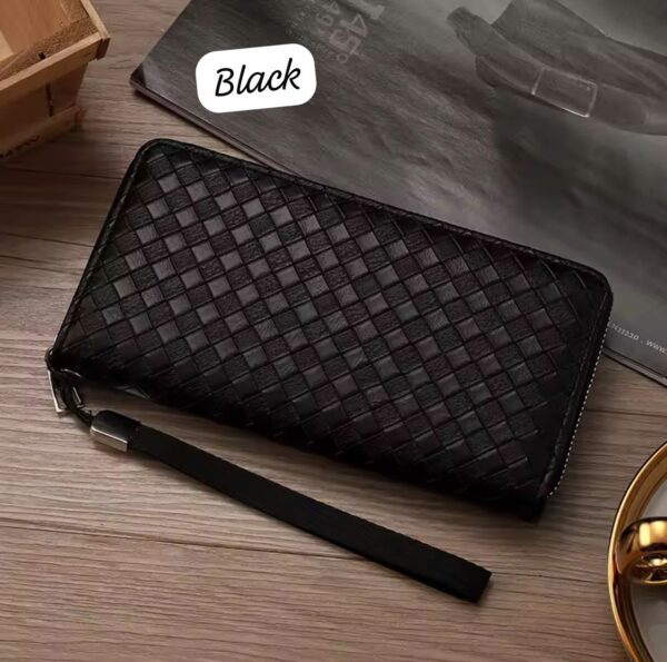 Stylish Woven Texture Wristlet Wallet for Women