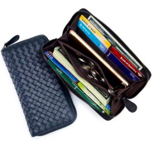 Stylish Woven Texture Wristlet Wallet for Women