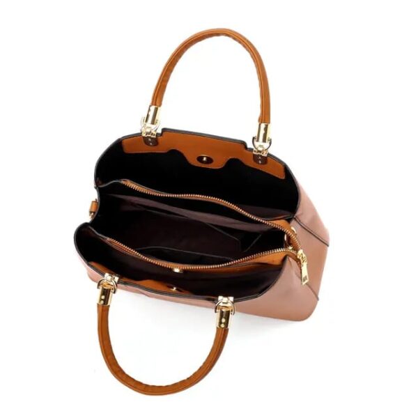 Trendy 3-Piece Dior-Inspired Handbag Set with Fluffy Keychain Charm