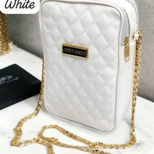 Chic Quilted Crossbody Bag with Gold Chain Strap