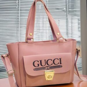 Front Pocket Gucci Style Handbag with Secure Lock Closure
