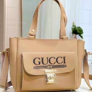 Front Pocket Gucci Style Handbag with Secure Lock Closure