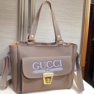 Front Pocket Gucci Style Handbag with Secure Lock Closure