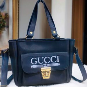 Front Pocket Gucci Style Handbag with Secure Lock Closure