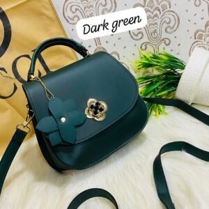 Elegant Floral Accent Mini Shoulder Bag for Women