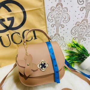 Elegant Floral Accent Mini Shoulder Bag for Women