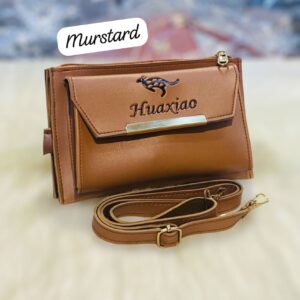 Stylish Huaxiao Crossbody Sling Bag with Front Flap and Adjustable Strap