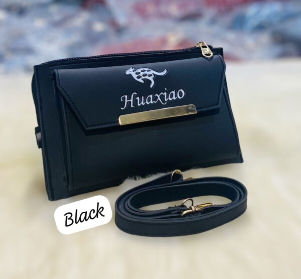 Stylish Huaxiao Crossbody Sling Bag with Front Flap and Adjustable Strap