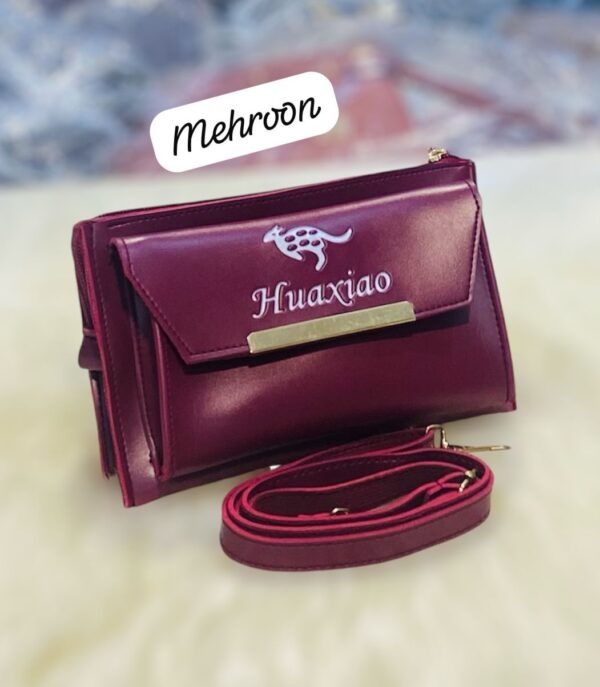 Stylish Huaxiao Crossbody Sling Bag with Front Flap and Adjustable Strap
