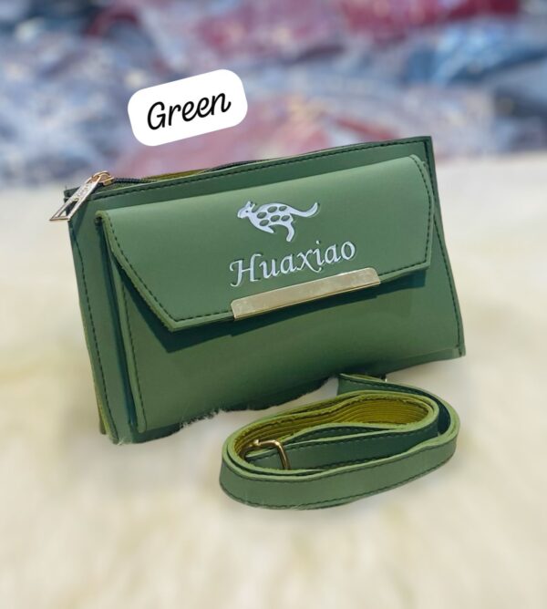Stylish Huaxiao Crossbody Sling Bag with Front Flap and Adjustable Strap