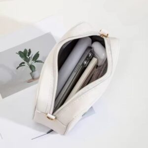 Floral Charm Crossbody Bag with Elegant Butterfly Accent